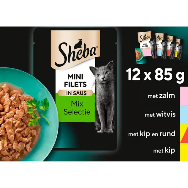 Sheba Mini fillet in gravy