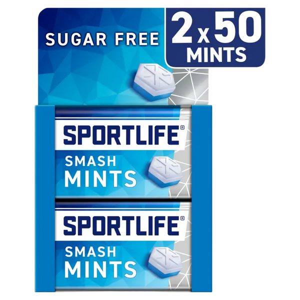 Sportlife Smashmint sugar free mints 2-pack