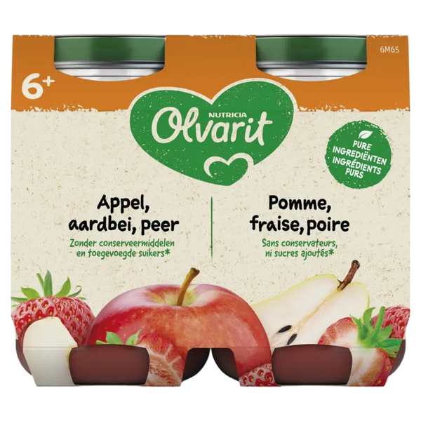 Olvarit Appel aardbei peer 6m+