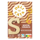 Delicata Schokoladenbuchstabe weiß Kaffee-Crunch