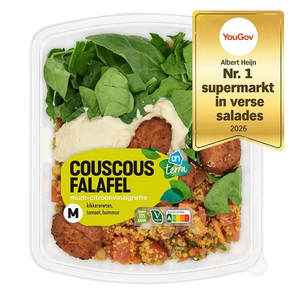 Lunch salad couscous falafel