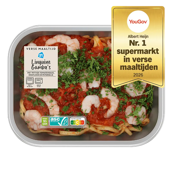 Verse maaltijd linguini gamba's