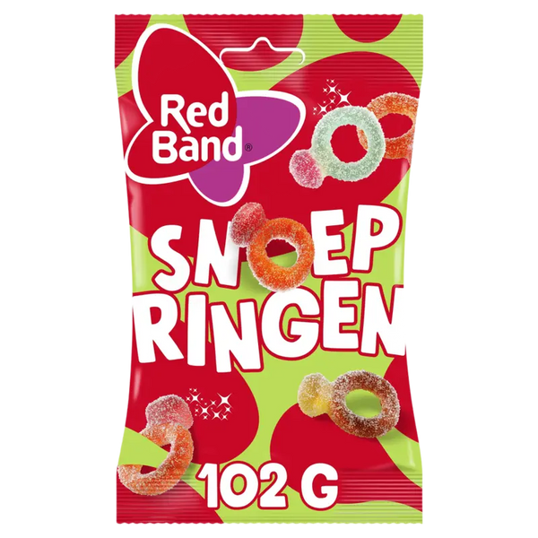 Red Band Sweet & Sour Gummy Rings
