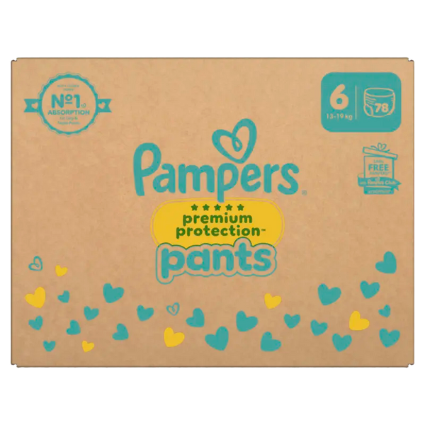 Pampers Premium Protection Pants size 6 box
