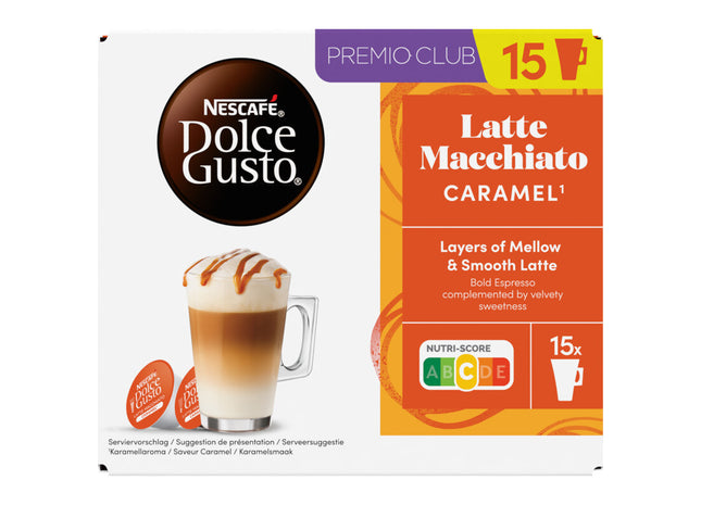 Nescafé Dolce Gusto Latte macchiatio caramel capsules