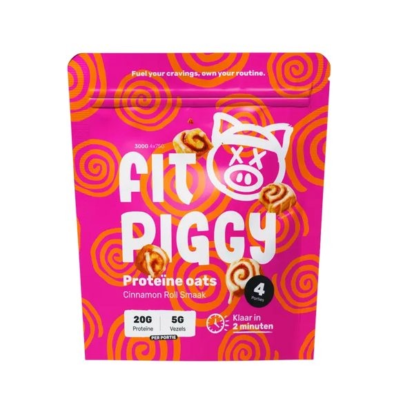 Fit Piggy Proteïne oats cinnamon bun