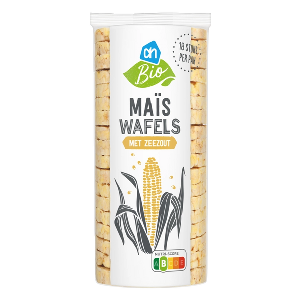 Biologische Maiswaffeln mit Meersalz
