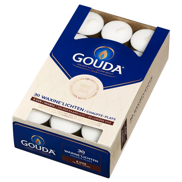 Gouda Waxinelichten helder kaarslicht 8 uur