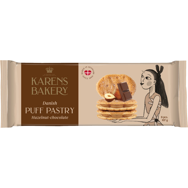 Karens Bakery Danish puff pastry hazelnut-chocolate