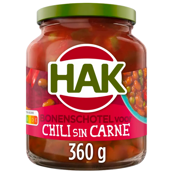 Hak Bonenschotel voor chili con carne