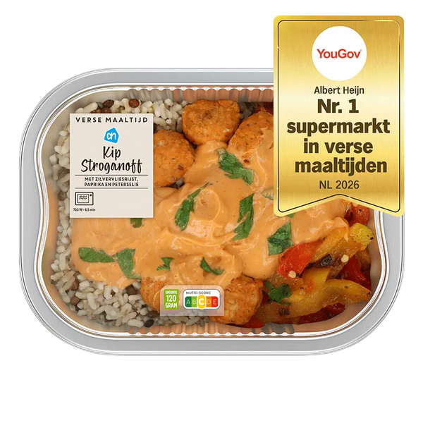 Frische Stroganoff-Mahlzeit