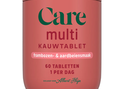 Care Multi alles-in-1 kauwtabletten framboos