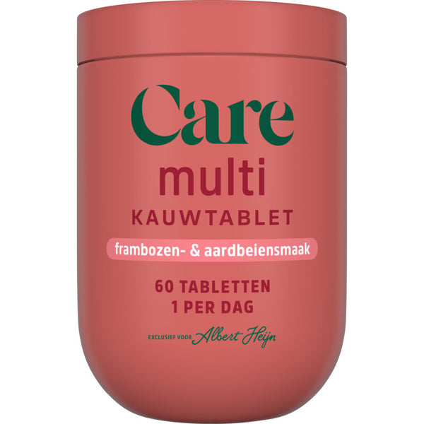Care Multi alles-in-1 kauwtabletten framboos