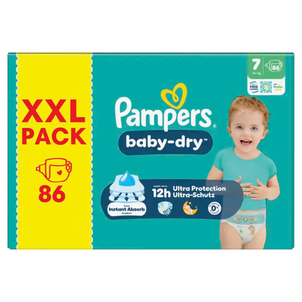 Pampers Baby-dry Windeln Größe 7 XXL Packung