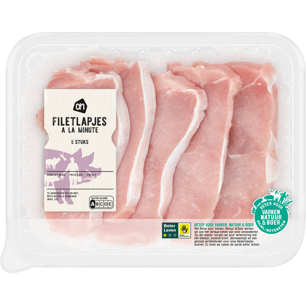 Filetlapjes à la minute naturel