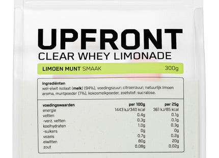 Upfront Clear whey limonade limoen munt smaak