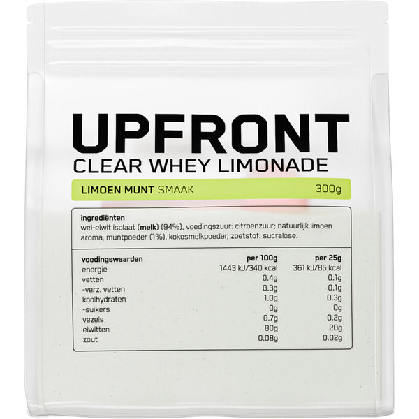 Upfront Clear whey limonade limoen munt smaak