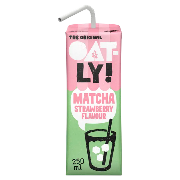 Oatly! Matcha strawberry flavour