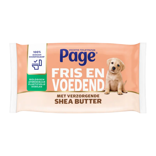 Page Shea butter vochtig toiletpapier