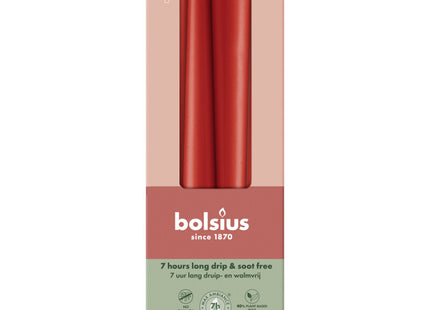 Bolsius Gotische kaarsen delicate red 24cm