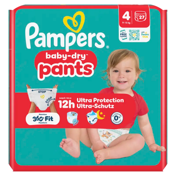 Pampers Baby-dry Windelhosen Größe 4