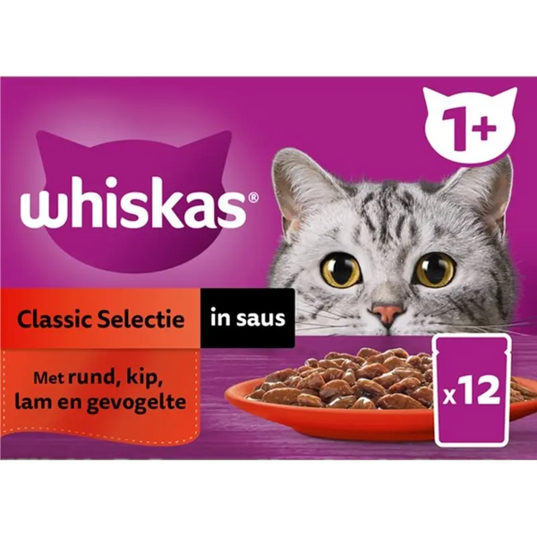 Whiskas 1+ Classic selection in gravy