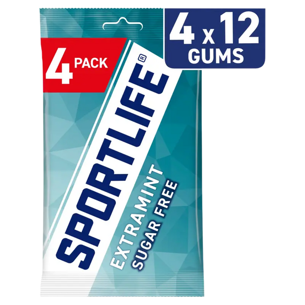 Sportlife Extra Mint sugar-free chewing gums 4-pack
