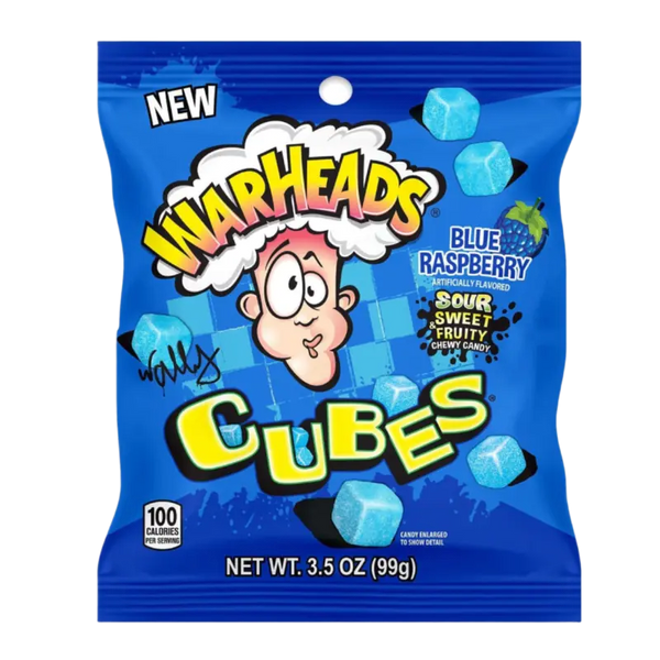 Warheads Cubes blue raspberry