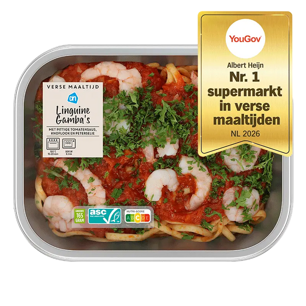Verse maaltijd linguini gamba's