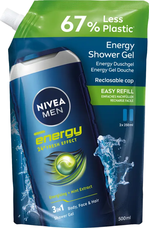 NIVEA Men Energy Duschgel Nachfüllpack