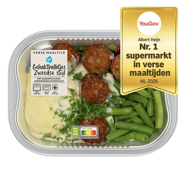 Fresh meal Swedish meatballs