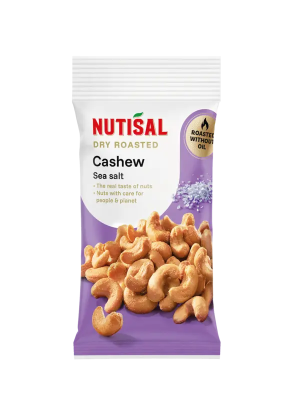 Nutisal Dry roasted cashew nuts sea salt