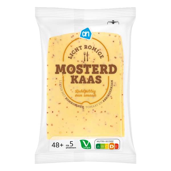 Light creamy mustard cheese 45+ slices
