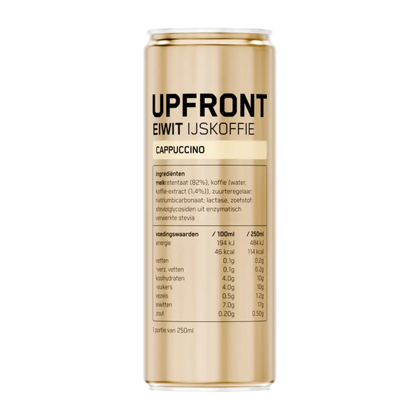 Upfront protein iced coffee cappuccino flavour