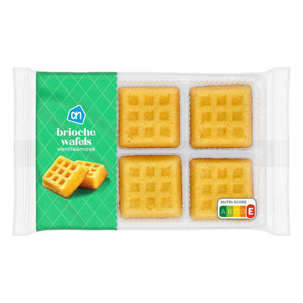 Brioche waffles vanilla flavour