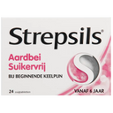 Strepsils Aardbei suikervrij zuigtabletten