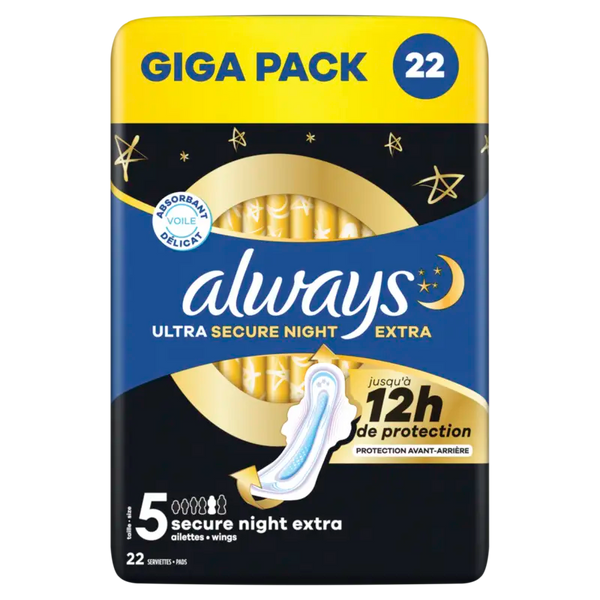 Always Ultra secure night extra wings giga pack