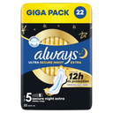 Always Ultra Secure Night Nachtbinden mit extra Flügeln Giga Pack