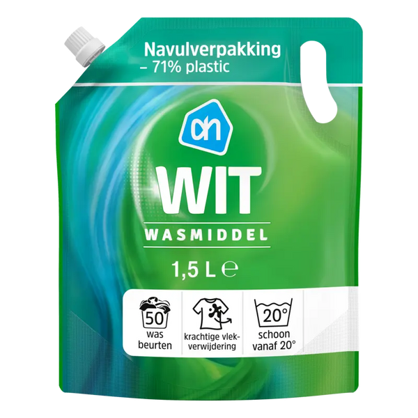 Wasmiddel wit navulling