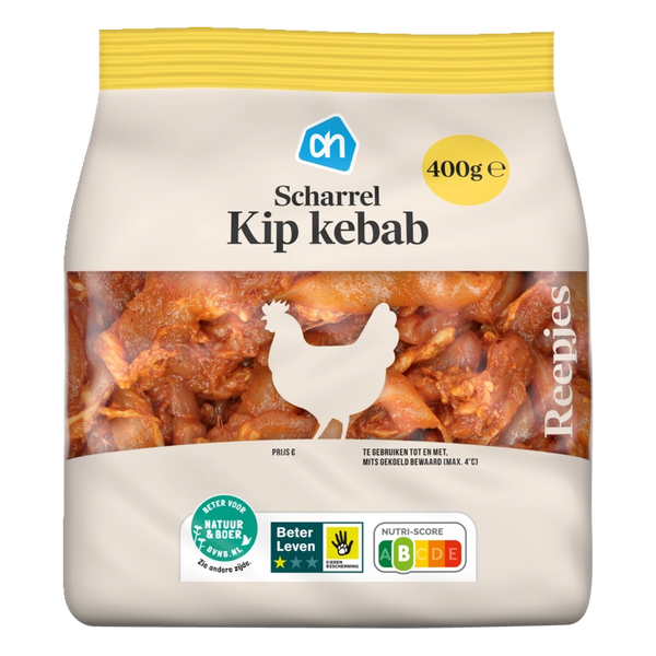Scharrel kipdijfiletreepjes kebab