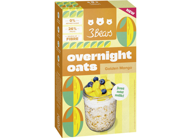 3Bears Overnight oats golden mango
