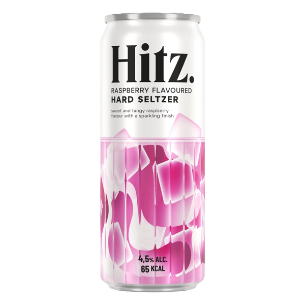 Hitz Hard Seltzer Raspberry Flavoured