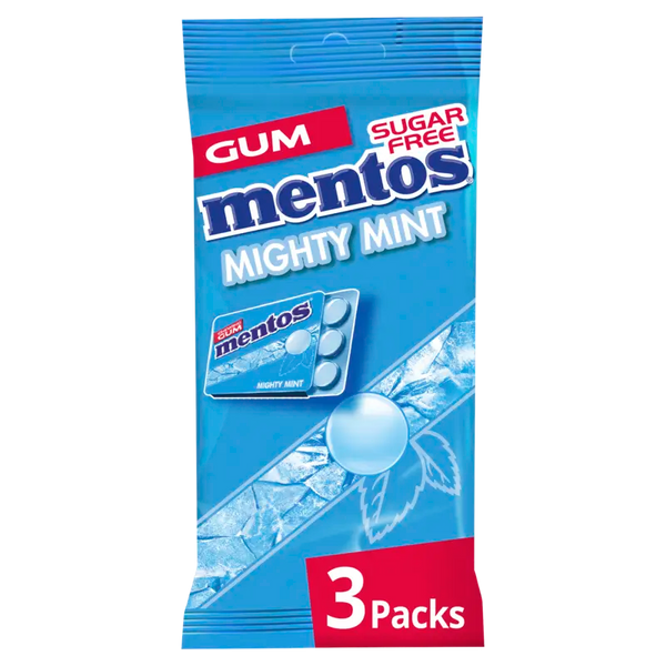 Mentos Gum Mighty mint 3-pack