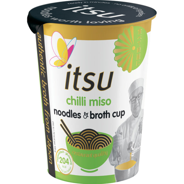 Itsu Chili miso noodles & broth cup