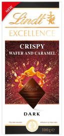 Lindt Excellence Crispy Wafer & Caramel Dark