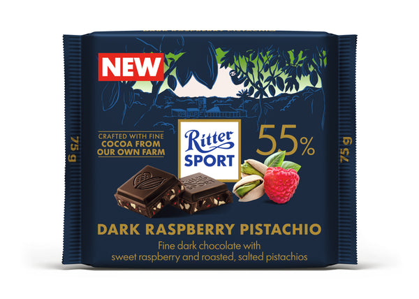Ritter Sport Dunkle Schokolade Himbeere Pistazie