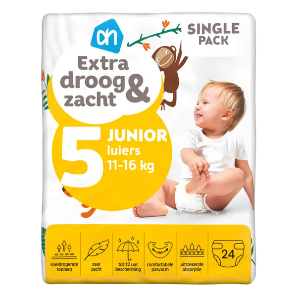 Extra droog en zacht luiers maat 5