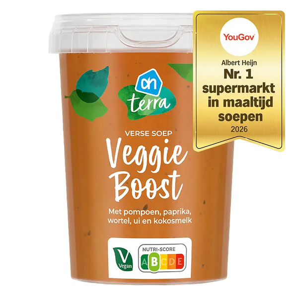 Frische Suppe Veggie Boost mit Kürbis