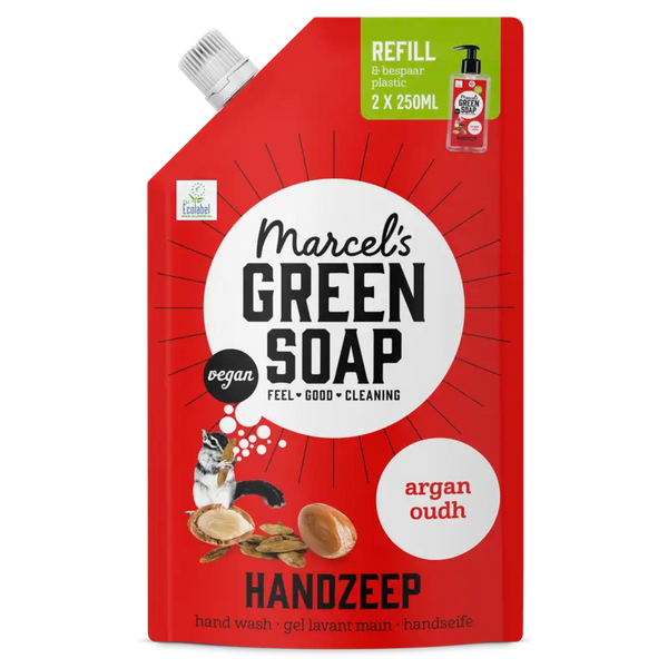 Marcel's Green Soap Hand Soap argan & oudh refill