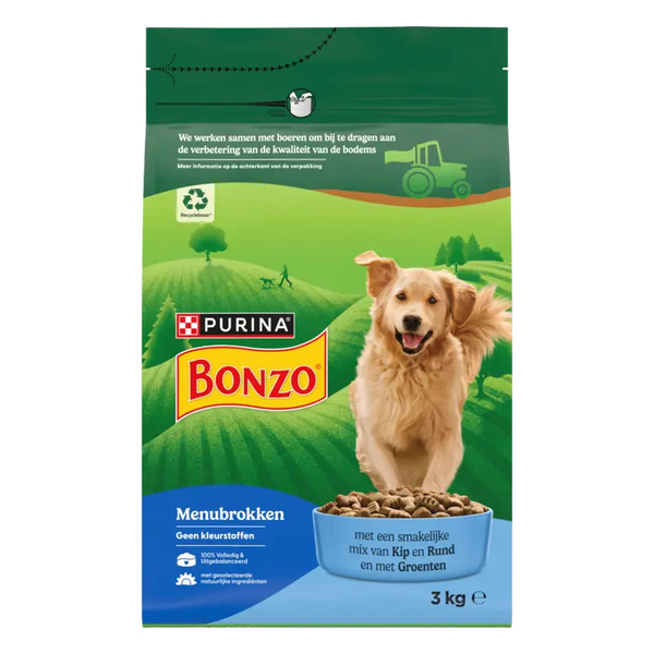 Bonzo Adult met vlees en groenten